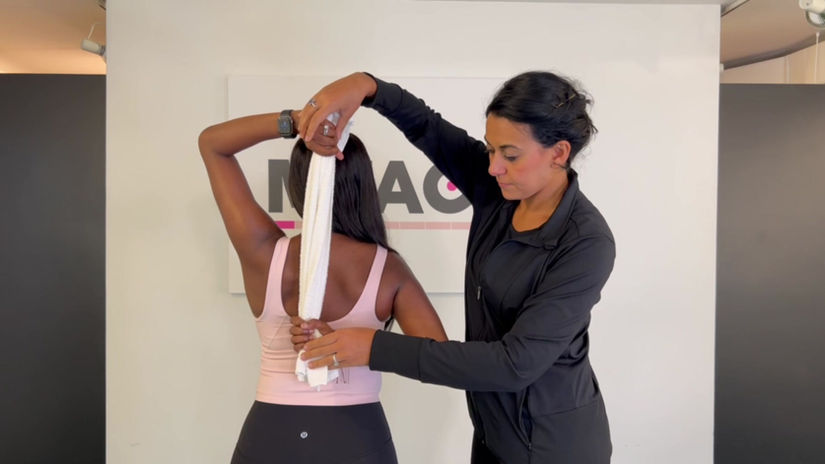 Exercices de physiothérapie après une tumorectomie et une mastectomie (French)